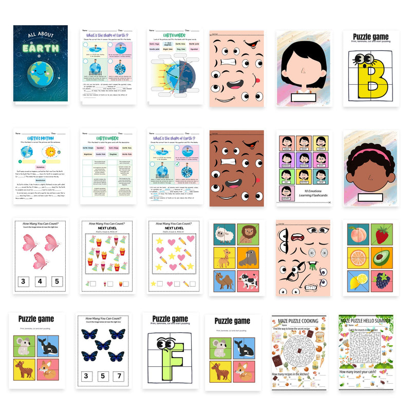 Kids Learning & Classroom Activities Bundle | MRR/PLR |