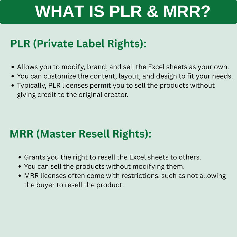 6000+ MRR PLR Excel Bundle Done For you