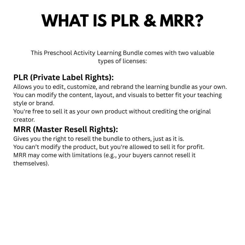 Kids Learning & Classroom Activities Bundle | MRR/PLR |