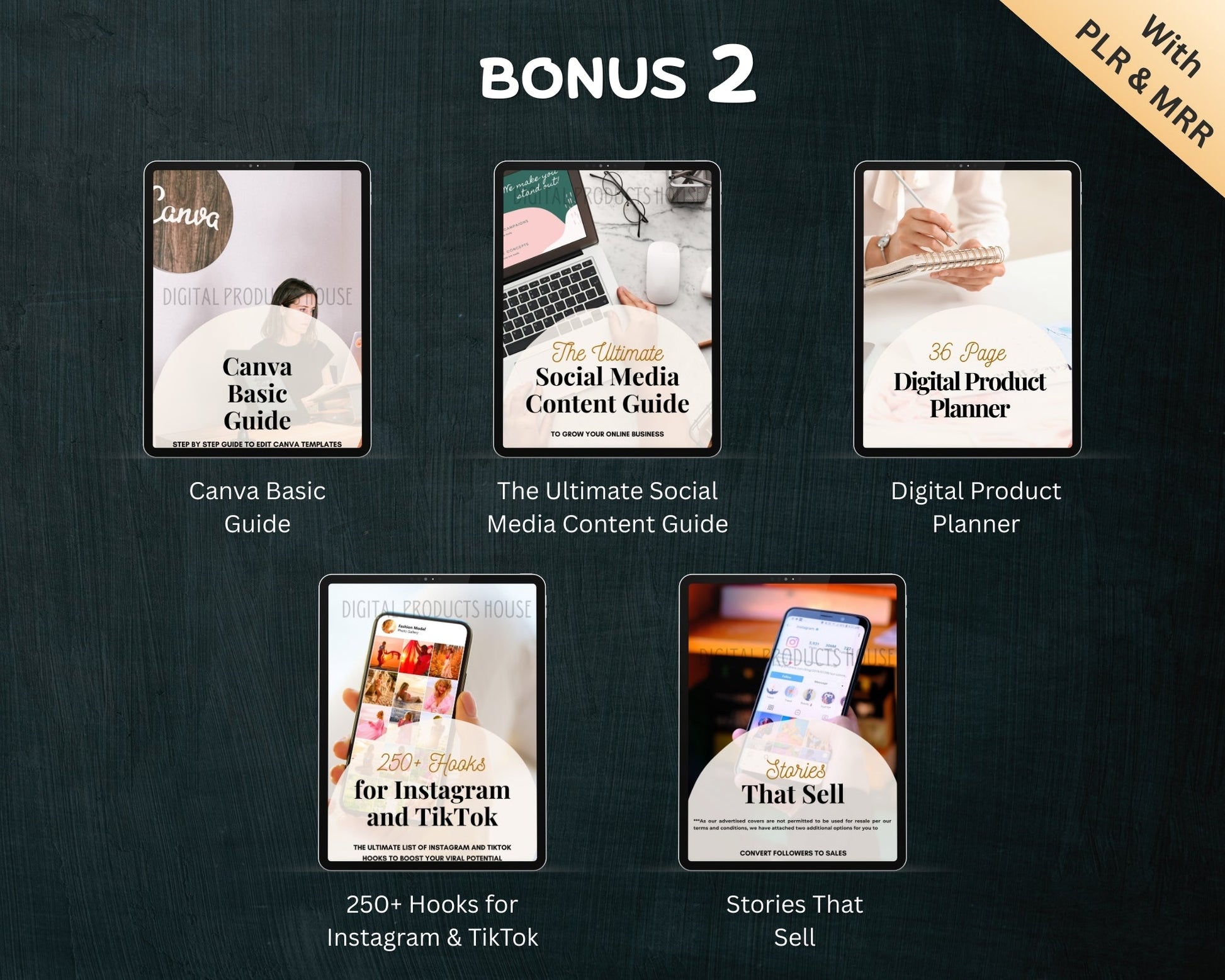 Full contents of the bundle – animated reels + carousel templates + license info