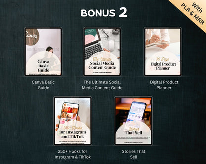 Full contents of the bundle – animated reels + carousel templates + license info