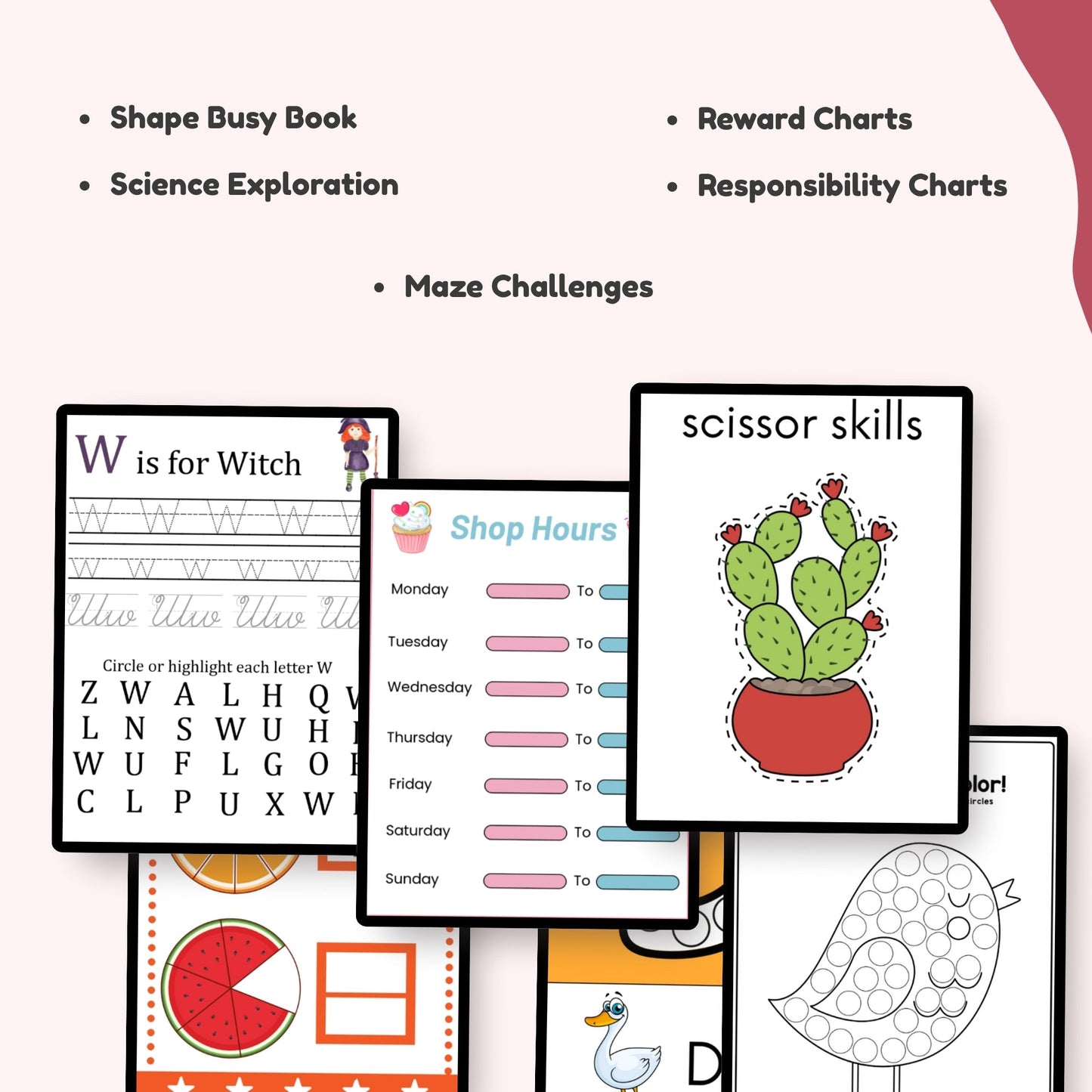 Activity cards teaching emotions and social skills for young children