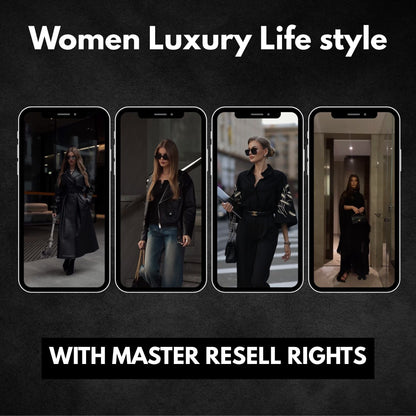 Fashion reels templates for resell rights, luxury women outfits and elegance