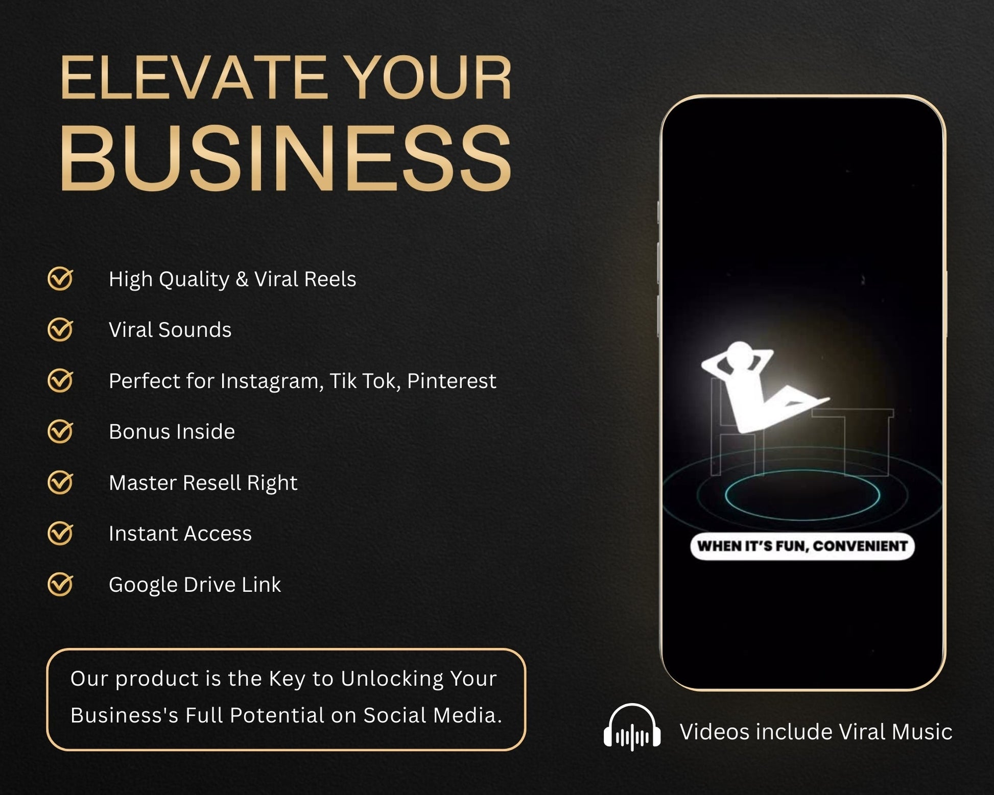 Preview of PLR and MRR faceless reels ready for resale and content creation