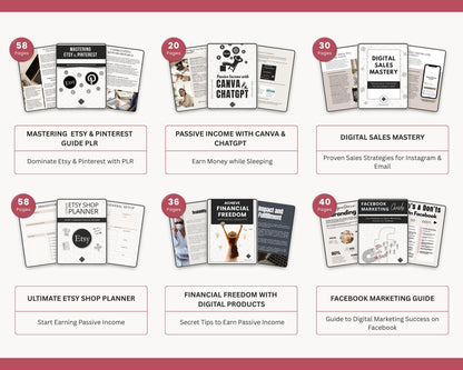 PLR eBooks about passive income with full resell and rebrand rights