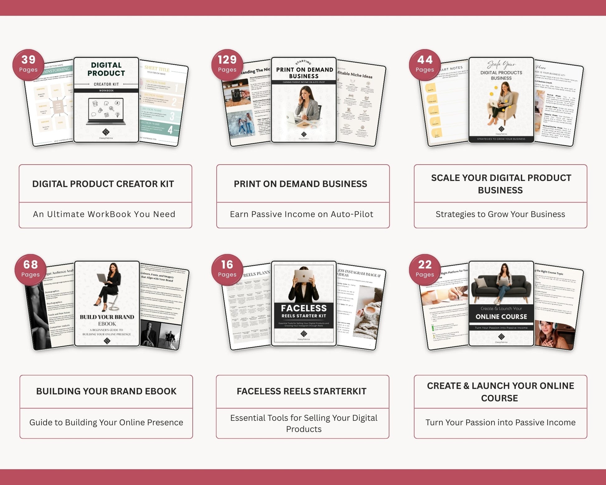 Printable or downloadable business eBooks for resell and branding