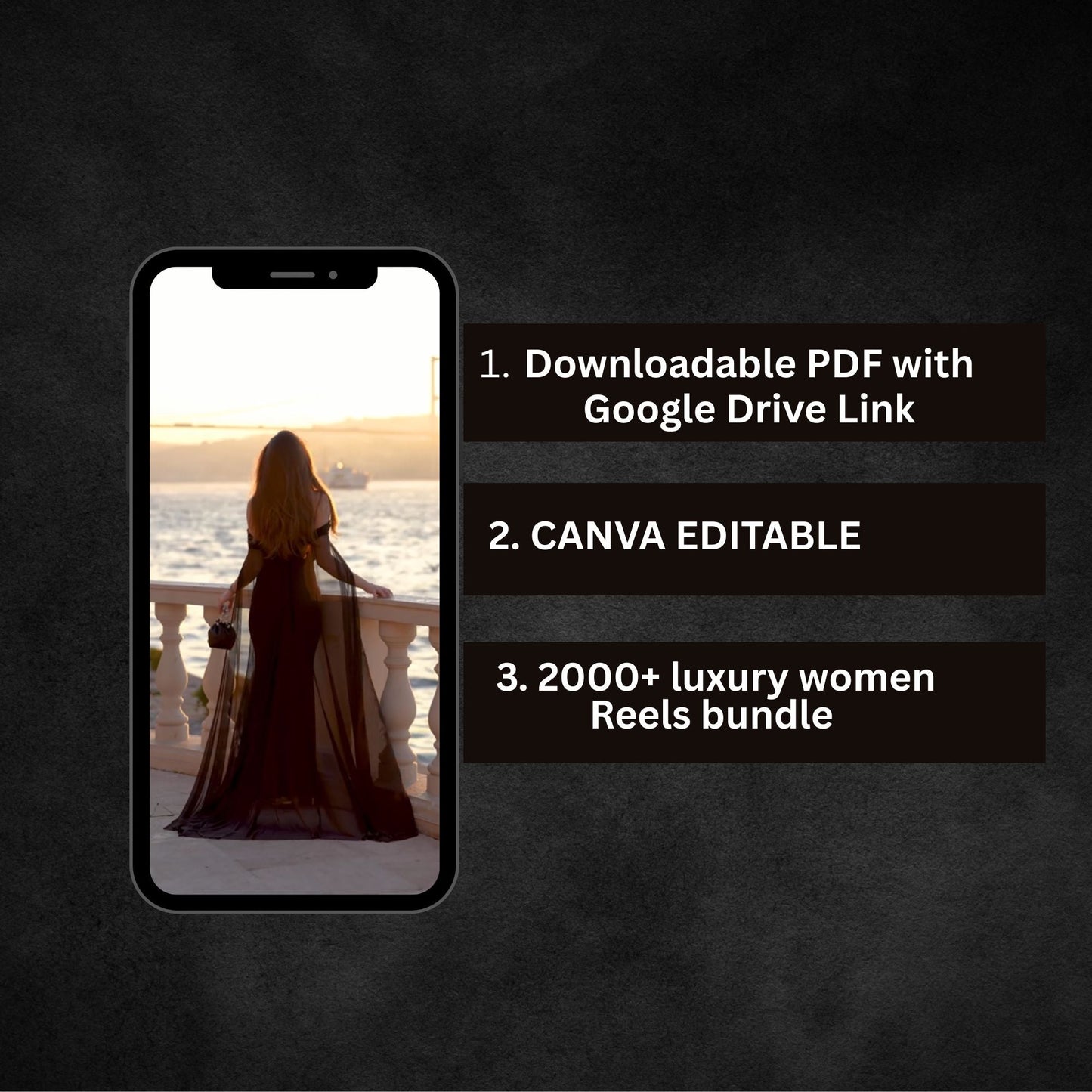 Reels built for TikTok & Instagram showing luxury fashion content
