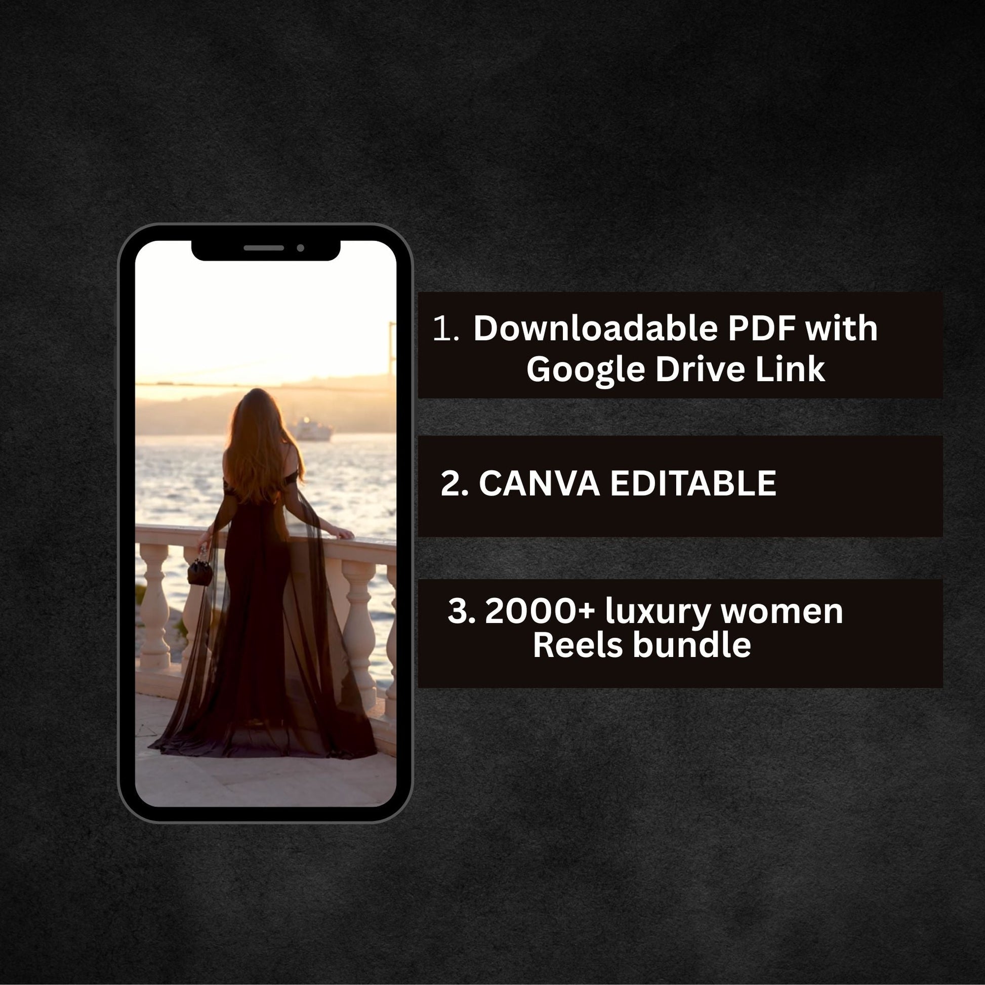 Reels built for TikTok & Instagram showing luxury fashion content