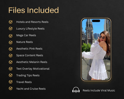 Faceless reels with aesthetic luxury themes for TikTok and Instagram creators